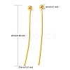 Brass Ball Head Pins KK-R020-06G-2