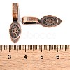 Tibetan Style Alloy Glue-on Flat Pad Bails RLF10728Y-NF-2