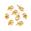 PVD Vacuum Plating 304 Stainless Steel Cup Pearl Peg Bails Pin Pendants STAS-I120-56-G-5