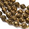 Electroplated Natural Druzy Geode Crystal Beads Strands G-F833-P01-10mm-04-4