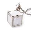 Sublimation Blank Aluminum Pendant Necklace NJEW-E020-04P-2