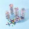 Plastic Bead Storage Containers with Lids and 30PCS Mini Storage Jars X-C020Y-7