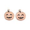 Halloween Theme Rack Plating Luminous Alloy Enamel Pendants ENAM-N056-229G-2