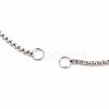Tarnish Resistant 304 Stainless Steel Box Chains/Venice Chains Bracelets Making AJEW-JB00783-01-2