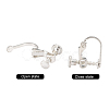Brass Screw On Clip-on Earring Findings KK-L164-02-4