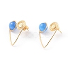 Cat Eye Stud Earrings EJEW-JE03765-04-1