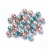 Rainbow Acrylic Imitation Pearl Beads OACR-R065-4mm-A09-1