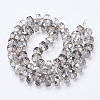 Electroplat Glass Beads Strands X-EGLA-Q092-10mm-D04-2