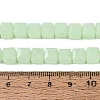 Imitation Jade Glass Beads Strands GLAA-R041-8x8mm-B04-4