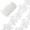 2Yards Polyester Flower Embroidery Lace Trim with Glass Beads OCOR-DC0001-27A-1