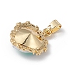 Real 18K Gold Plated Rack Plating Brass Micro Pave Clear Cubic Zirconia Pendants KK-C015-05G-05-3