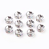 Brass Rhinestone Spacer Beads X-RB-A014-Z8mm-28S-NF-1