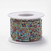 Brass Rhinestone Strass Chains CHC-Q004-03-2