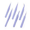 Tarnish Resistant 201 Stainless Steel Beading Tweezers Sets TOOL-F006-11A-1