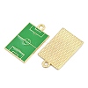 Alloy Enamel Pendants FIND-I065-01J-G-2