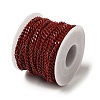 Spray Painted 304 Stainless Steel Curb Chains STAS-B067-05B-08-3
