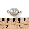 Rack Plating Brass Magnetic Clasps KK-Z070-19P-02-4