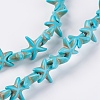 Synthetic Turquoise Beads Strands G-E456-06A-15mm-3