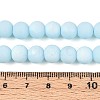 Frosted Opaque Glass Beads Strands LS-GLAA-T032-P8mm-MBB10-4