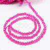 Natural Agate Bead Strands G-R344-3mm-34-2