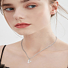 1Pc 304 Stainless Steel Letter Pendant Necklaces NJEW-LP0001-33V-P-4