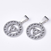 Non-Tarnish Chakra Theme 201 Stainless Steel Pendants STAS-N089-53P-2