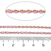 304 Stainless Steel Enamel Twisted Chains STAS-R100-40G-07-2