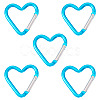 5Pcs Zinc Alloy Spring Gate Rings FIND-TA0009-73C-2