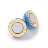 Brass Magnetic Clasps ZIRC-F136-10G-06-3
