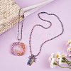 5M Rainbow Color 304 Stainless Steel Ball Chains STAS-SZ0002-22A-3
