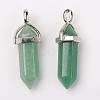 Natural Green Aventurine Double Terminated Pointed Pendants G-F295-04A-4