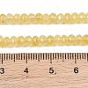 Dyed Natural Malaysia Jade Rondelle Beads Strands X-G-E316-2x4mm-47-6