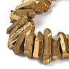 Natural Quartz Crystal Points Beads Strands G-K181-B15-3