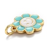 Brass Enamel Charms X-KK-O135-01E-3