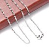 Tarnish Resistant Trendy Unisex 304 Stainless Steel Cable Chain Necklaces NJEW-L043-16P-3