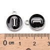 Platinum Plated Alloy Charms X-ENAM-S118-02I-P-3