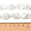 Electroplated Shell Pearl Beads Strands BSHE-A001-01C-4