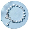 Butterfly Alloy & Cat Eye & Natural Moonstone Round Beaded Charm Bracelets for Women WG9D4EC-01-5