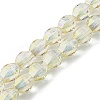 Electroplate Glass Beads Strands EGLA-L045-H-HR01-1