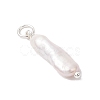 3Pcs 3 Colors Natural Keshi Pearl Pendants PALLOY-JF04239-03-4