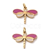 304 Stainless Steel Enamel Charms STAS-U061-24G-C-1
