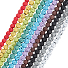 10 Strands 10 Colors Synthetic & Natural Lava Rock Beads Strands G-OC0005-04-1