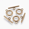 Alloy Toggle Clasps TIBE-EA774Y-AB-RS-2