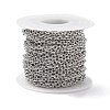 Tarnish Resistant 304 Stainless Steel Cable Chains CHS-L017-23B-3