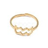 Real 18K Gold Plated 304 Stainless Steel Adjustable Finger Ring RJEW-L115-01G-02-2