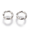 Tarnish Resistant 304 Stainless Steel Twisted Open Jump Rings STAS-L233-008A-P-2