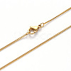 304 Stainless Steel Curb Chain Necklace NJEW-S420-001B-G-2