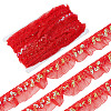 Chinlon Pleated Lace Trim EW-WH0013-28A-1