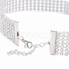 7 Row Crystal Rhinestone Choker Necklace NJEW-F289-01B-P-3