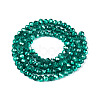 Transparent Electroplate Glass Beads Strands LS-EGLA-Q131-01A-02-2